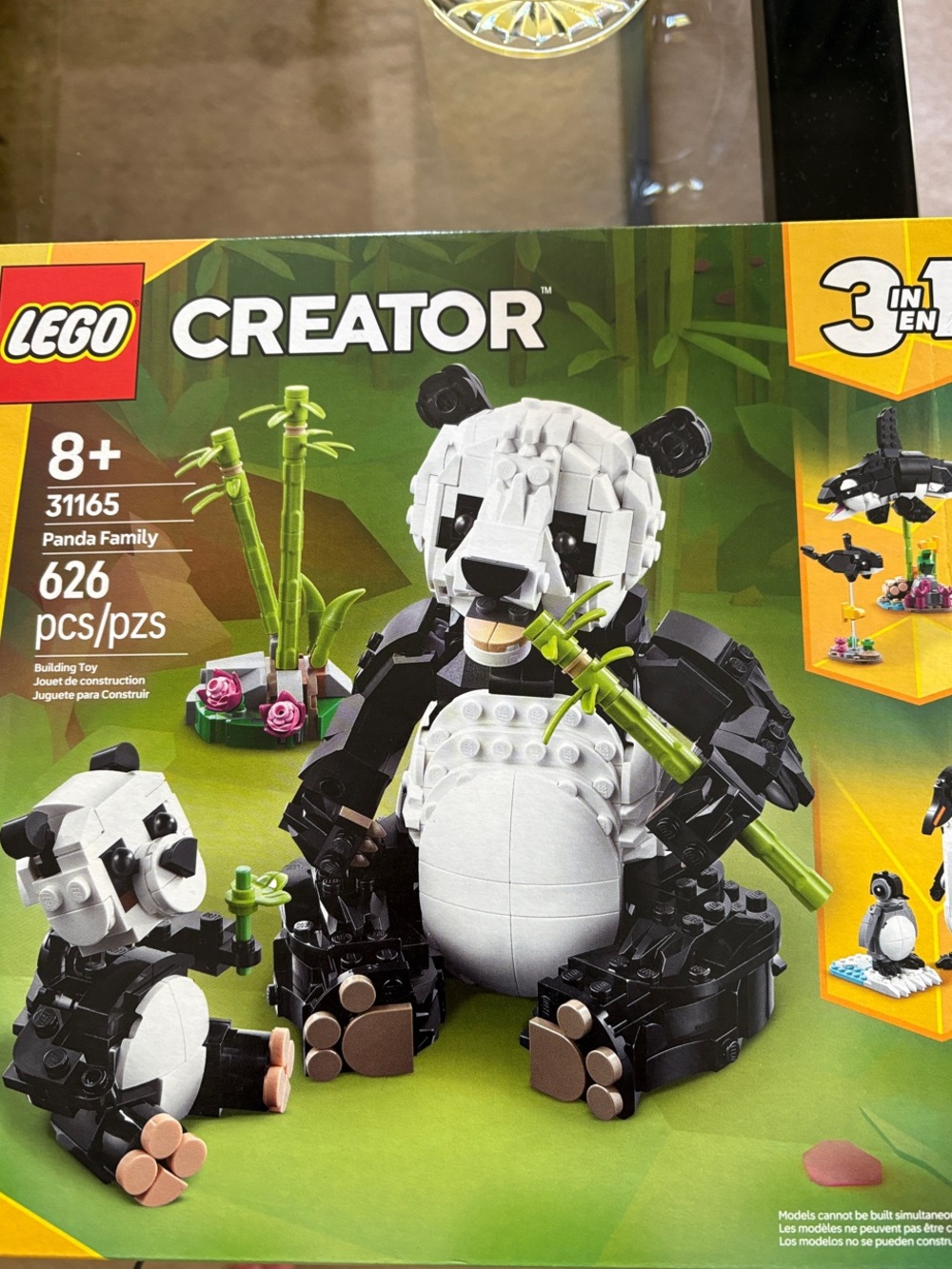 LEGO Creator Panda Family Black White with Green Bamboo. NWOT